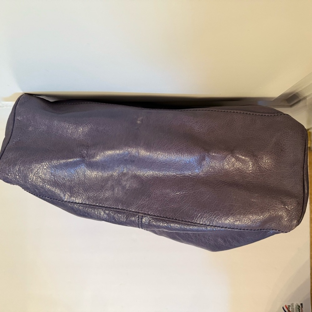 💎BALENCIAGA TOTE BAG PURPLE LEATHER MOTOCROSS HEXAGON CLASSIC ARENA LARGE TRAVEL - Picture 8 of 17